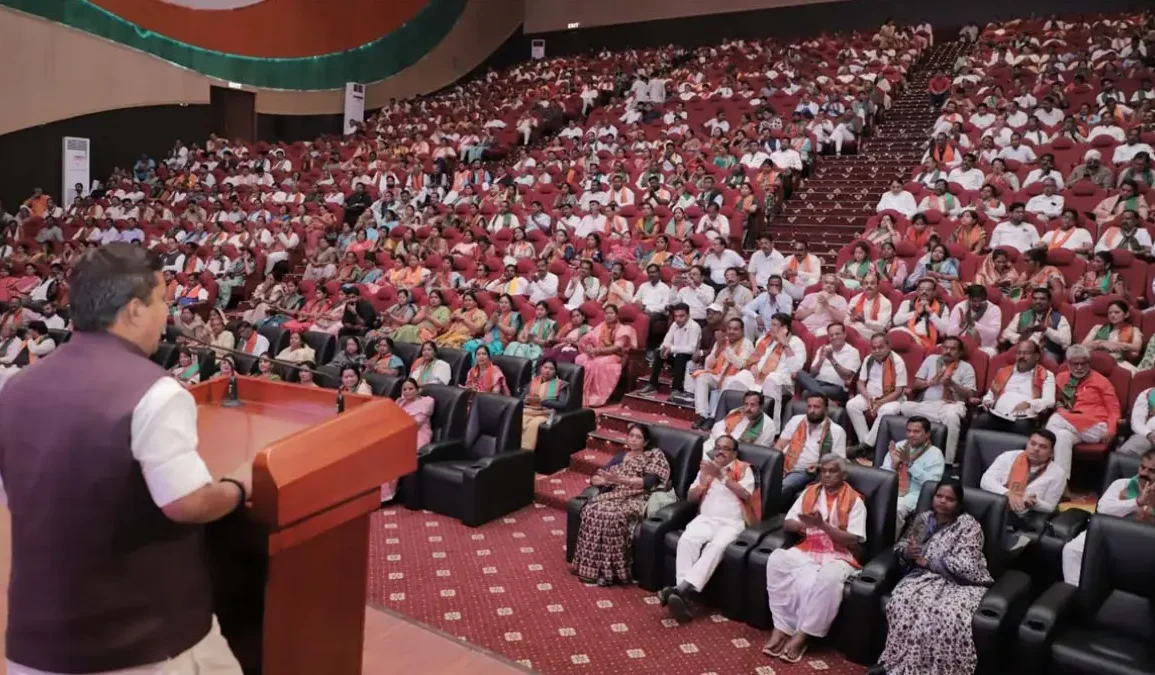 छत्तीसगढ़: भाजपा की बड़ी बैठक, नितिन नबीन बोले- जीत साबित करती है, हमारी पहचान कमल का निशान