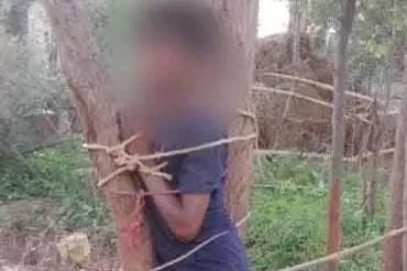 नाबालिग बालक से मारपीट का वीडियो वायरल, ग्रामीण ने खेत में नुकसान का लगाया आरोप