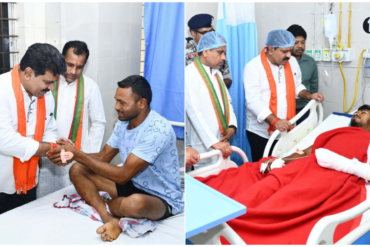 आईईडी ब्लास्ट व भालू हमले में घायल ग्रामीण-जवान से मिले डिप्टी सीएम विजय शर्मा