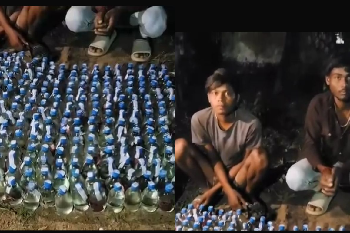 कुण्डा में 6 पेटी शराब समेत दो आरोपी गिरफ्तार