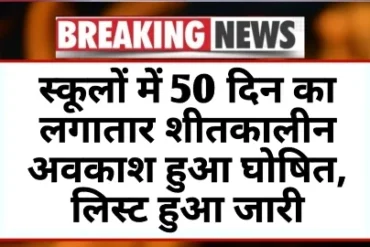 Winter Vacation 2025: ठंड बढ़ते ही स्कूलों में शीतकालीन अवकाश की घोषणा, 50 दिन तक बंद रहेंगे स्कूल