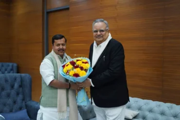 विधानसभा अध्यक्ष डॉ. रमन सिंह ने दिल्ली में राष्ट्रीय कार्यकारी अध्यक्ष नितिन नबीन से की मुलाकात